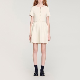 Pointelle Mini Dress