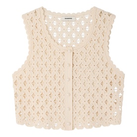 Beaded Crochet Cardigan