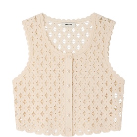 Beaded Crochet Cardigan
