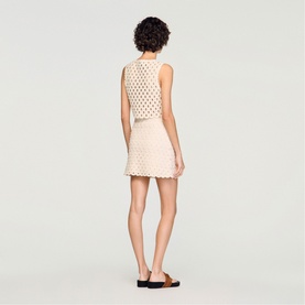 Beaded Crochet Skirt
