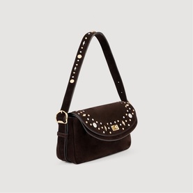 Le Mambo Janys Studded Suede Bag