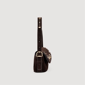 Le Mambo Janys Studded Suede Bag
