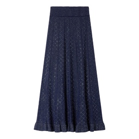 Rhinestone Knitted Skirt