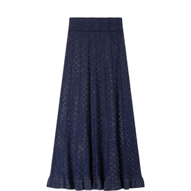 Rhinestone Knitted Skirt
