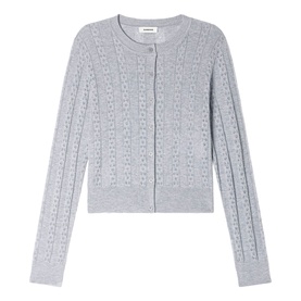 Pointelle Knit Cardigan