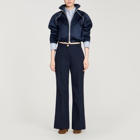 Knitted Wide Leg Trousers