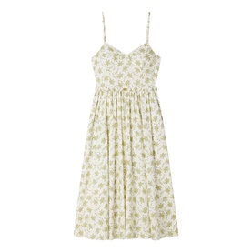 Floral Belted Flared Dress