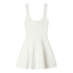 Beaded Knit Mini Dress