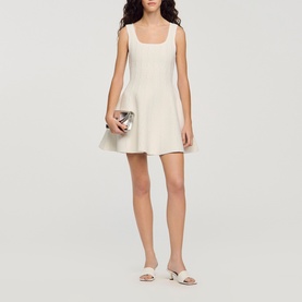 Beaded Knit Mini Dress
