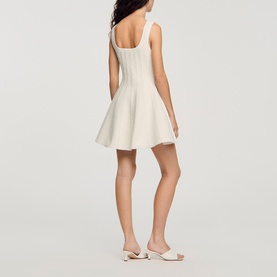 Beaded Knit Mini Dress