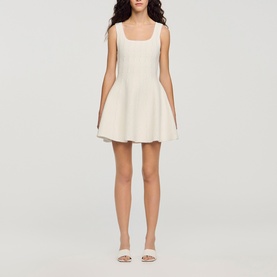 Beaded Knit Mini Dress