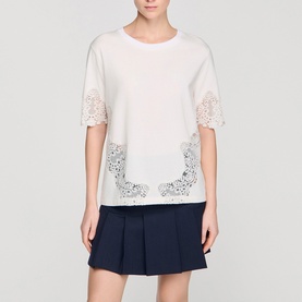 Lace Detail T-Shirt