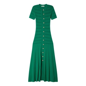 Button Front Knitted Dress