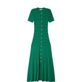 Button Front Knitted Dress