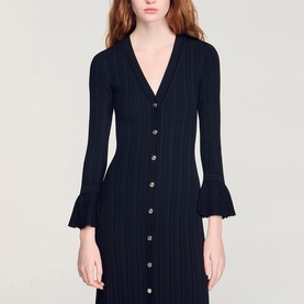 Ruffle Knit Dress