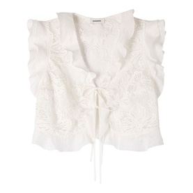 Guipure Lace Crop Top