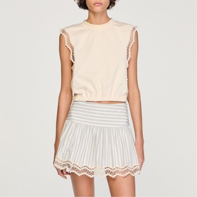 Embellished Crop Top