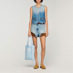 Two-Tone Crochet Bag
