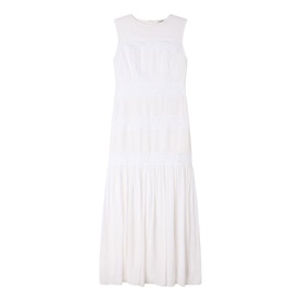 Lace Trim Flared Dress