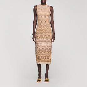 Fancy Knit Fitted Dress