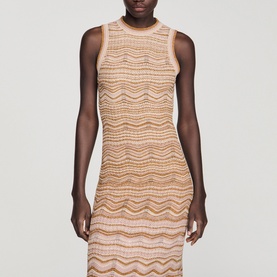 Fancy Knit Fitted Dress