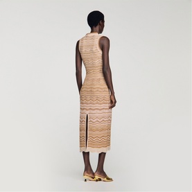 Fancy Knit Fitted Dress