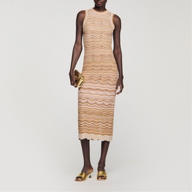 Fancy Knit Fitted Dress