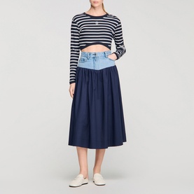 Hybrid Denim Skirt