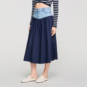 Hybrid Denim Skirt