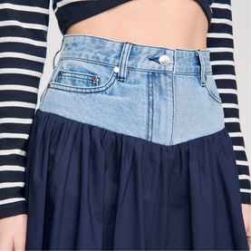Hybrid Denim Skirt
