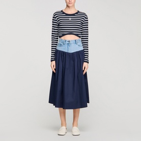 Hybrid Denim Skirt