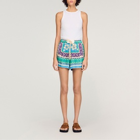Floral Drawstring Shorts
