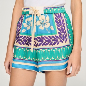 Floral Drawstring Shorts