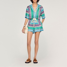 Floral Drawstring Shorts