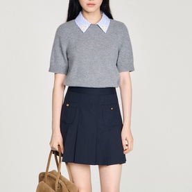 Detachable Collar Sweater