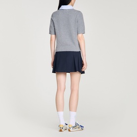 Detachable Collar Sweater