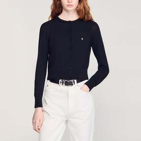 Padded Cropped Cardigan