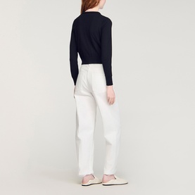 Padded Cropped Cardigan