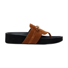 Suede Buckle Sandals