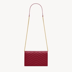 Cassandre Matelass&eacute; Envelope Chain Wallet Bag