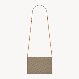 Cassandre Matelass&eacute; Envelope Chain Wallet Bag
