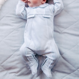 Lance Pleated Onesie Babygrow