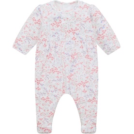 Lacey Floral Babygrow & Headband Two-Piece Set