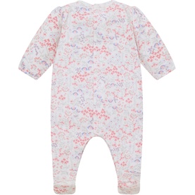 Lacey Floral Babygrow & Headband Two-Piece Set