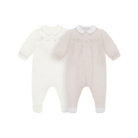 Lenny Embroidered Babygrow Two-Piece Set