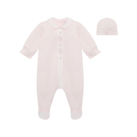 Loretta Floral Babygrow & Hat Two-Piece Set