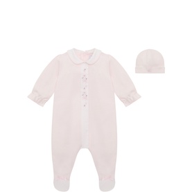 Loretta Floral Babygrow & Hat Two-Piece Set