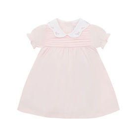 Lucia Embroidered Floral Pleated Dress
