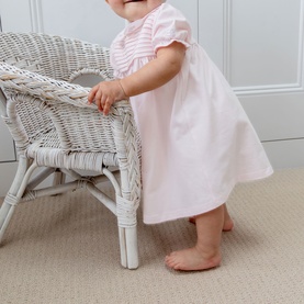 Lucia Embroidered Floral Pleated Dress