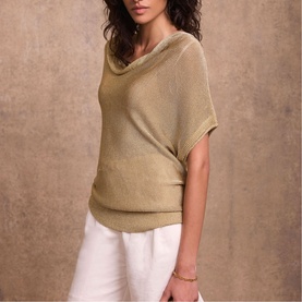 Cowl Knitted Sweater
